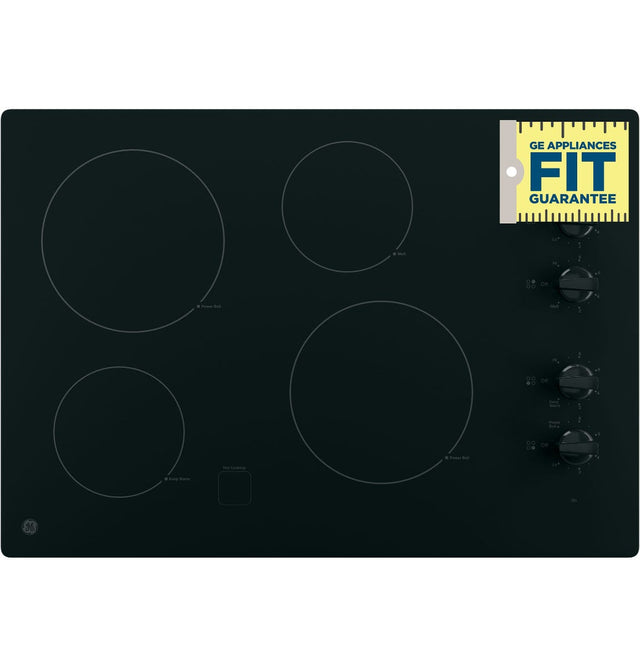 GE 30" Built-In Knob Control Electric Cooktop JP3030DWBB