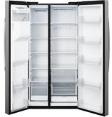 GE 23.6 Cu. Ft. Counter-Depth Side-By-Side Refrigerator with Extra Tall Dispenser and In-Door Icemaker GZS24NYYFS