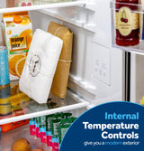 GE 24.2 Cu. Ft. Counter-Depth Side-By-Side Refrigerator with Internal Dispenser and In-Door Icemaker GKS24NYYFS