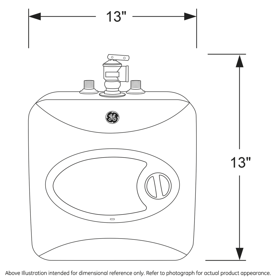 GE® 2.5 Gallon Electric Point of Use Water Heater GE02P08BAW