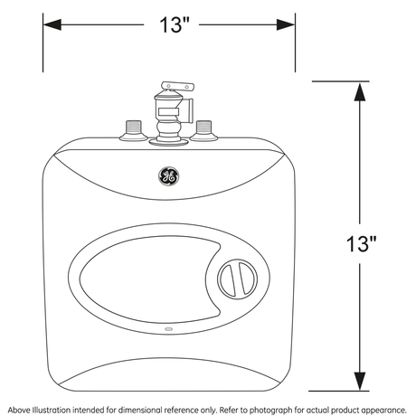 GE® 2.5 Gallon Electric Point of Use Water Heater GE02P08BAW