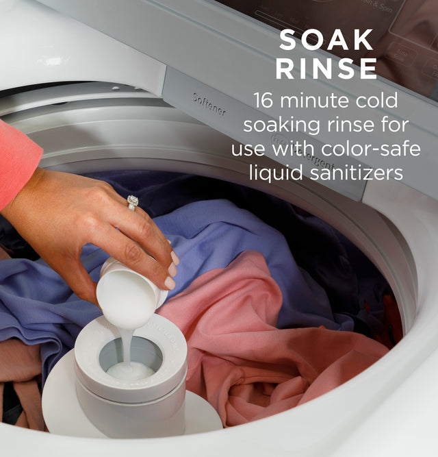GE® 4.5 cu. ft. Capacity Washer with Water Level Control GTW585BPVDG