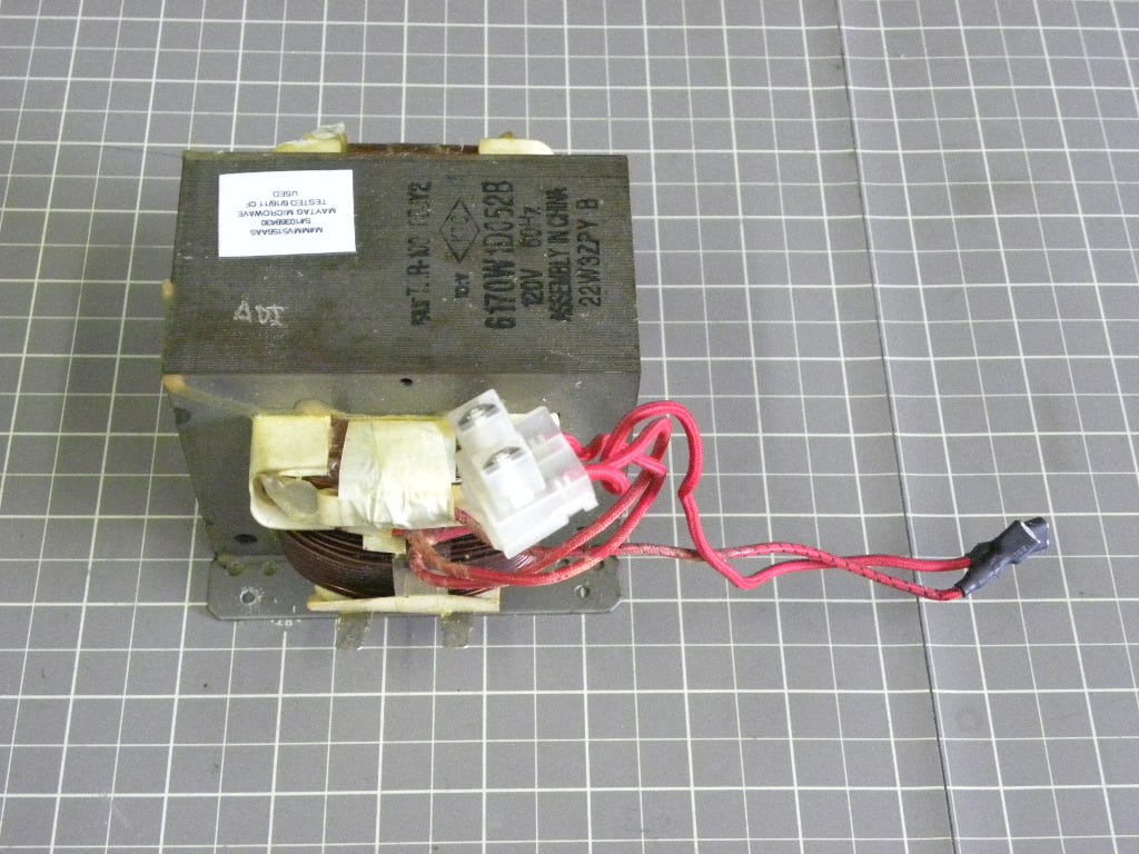 Whirlpool Microwave H/V Transformer W10275736