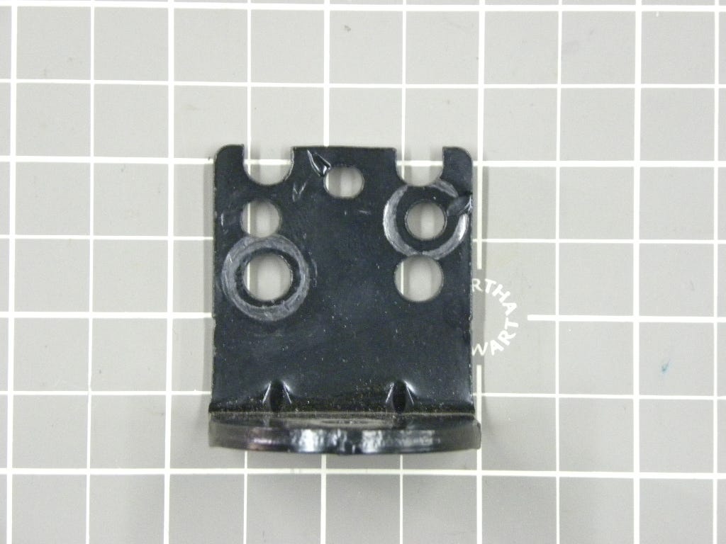 GE Refrigerator Support Foot Front (Black) WR02X12748