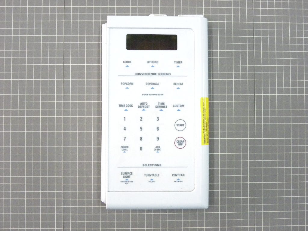 GE Microwave Control and Key Panel WB07X10815