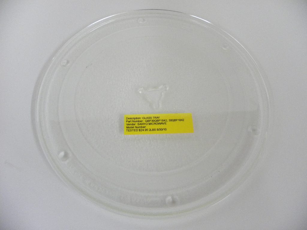 Sanyo Microwave Glass Tray QBP30QBP1842