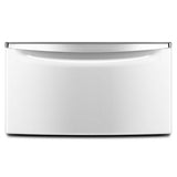 Laundry 123 15.5" Laundry Pedestal with Chrome Handle and Storage Drawer XHPC155XW