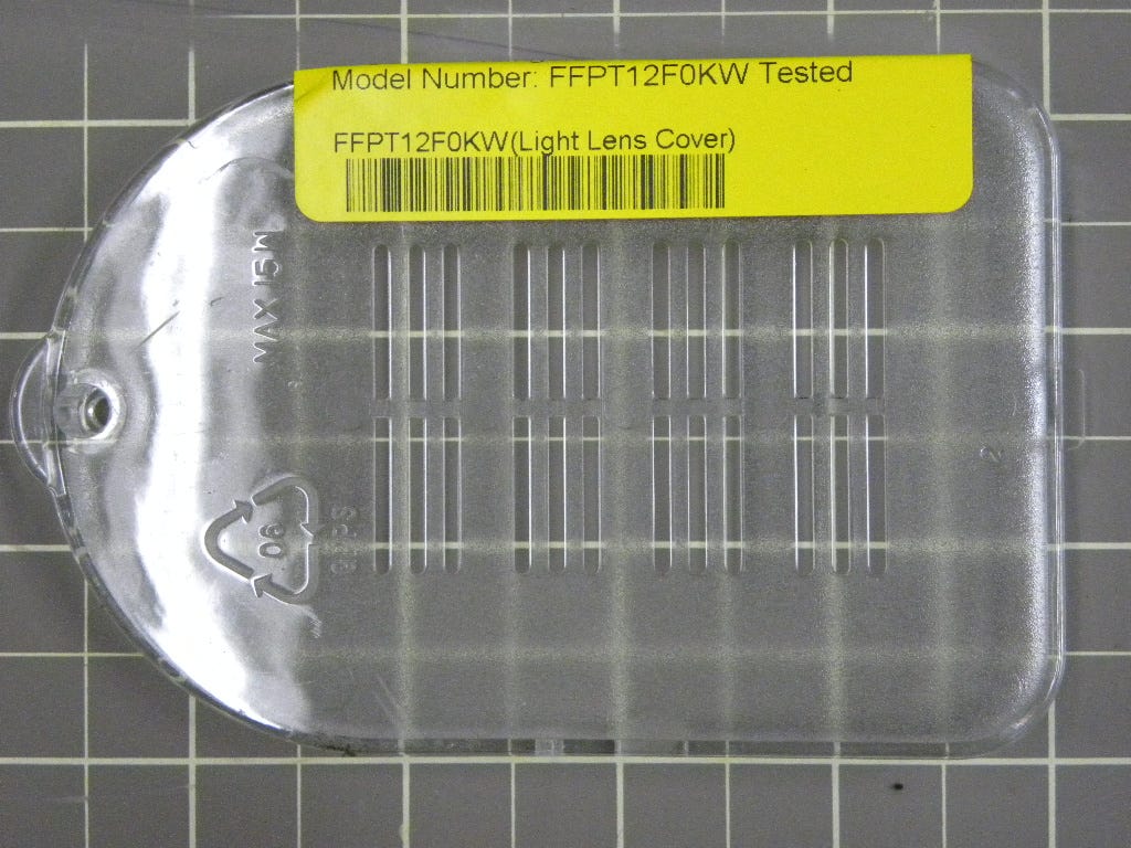Frigidaire Refrigerator Light Lens Cover FFPT12F0KW