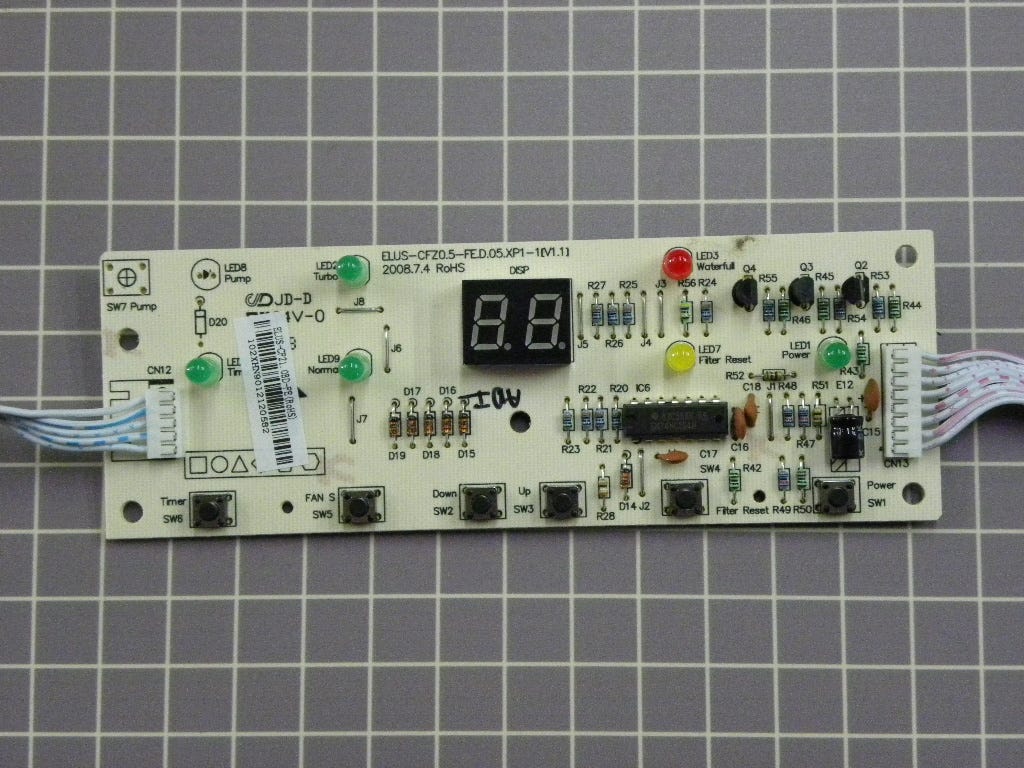 Electrolux Dehumidifier Display PCB FDF50S1