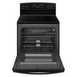 Amana 30-inch Electric Range with Extra-Large Oven Window AER6303MFB