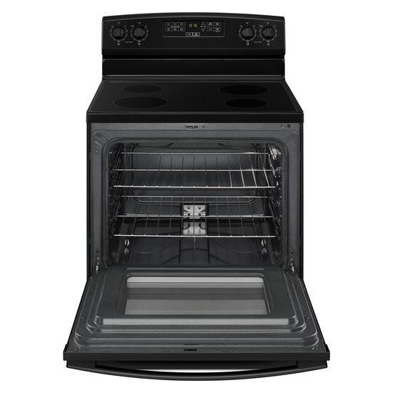 Amana 30-inch Electric Range with Extra-Large Oven Window AER6303MFB