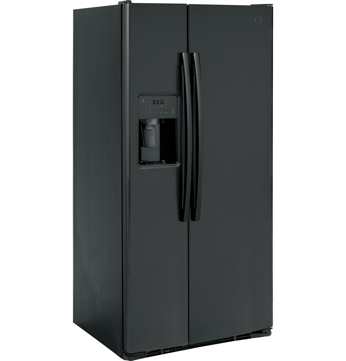 GE® ENERGY STAR® 27.9 Cu. Ft. Side-By-Side Refrigerator with Extra Tall Dispenser and In-Door Icemaker GSS23GGPBB