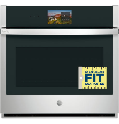 GE Profile™ 30" Smart Built-In Convection Single Wall Oven with In-Oven Camera and No Preheat Air Fry PTS9000SZSS