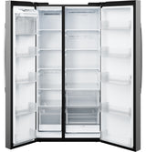 GE 24.2 Cu. Ft. Counter-Depth Side-By-Side Refrigerator with Internal Dispenser and In-Door Icemaker GKS24NYYFS