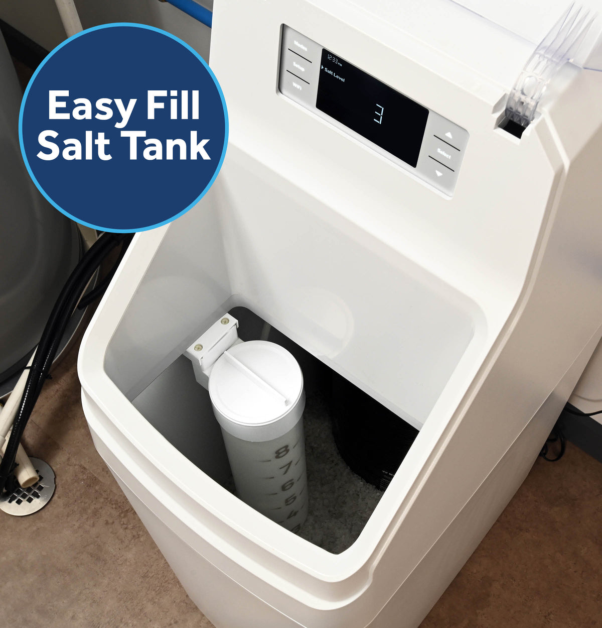 GE® Smart Water Softener 30,000 Grain Capacity with Integrated Filtration GXMD30W