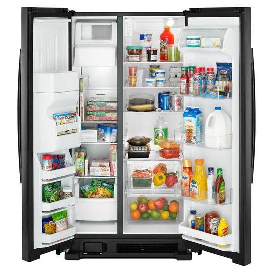 Amana 33-inch Side-by-Side Refrigerator with Dual Pad External Ice and Water Dispenser ASI2175GRB