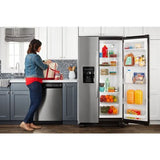 Amana 33-inch Side-by-Side Refrigerator with Dual Pad External Ice and Water Dispenser ASI2175GRS