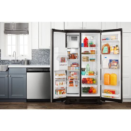 Amana 33-inch Side-by-Side Refrigerator with Dual Pad External Ice and Water Dispenser ASI2175GRS