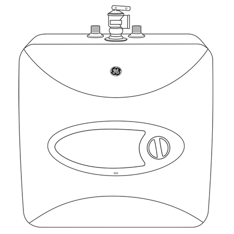 GE® 6 Gallon Electric Point of Use Water Heater GE06P08BAR