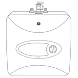 GE® 6.5 Gallon Electric Point of Use Water Heater GE06P08BAW