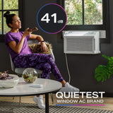 GE Profile ClearView 6,100 BTU Smart Ultra Quiet Window Air Conditioner for Small Rooms up to 250 sq. ft. AHTT06BC