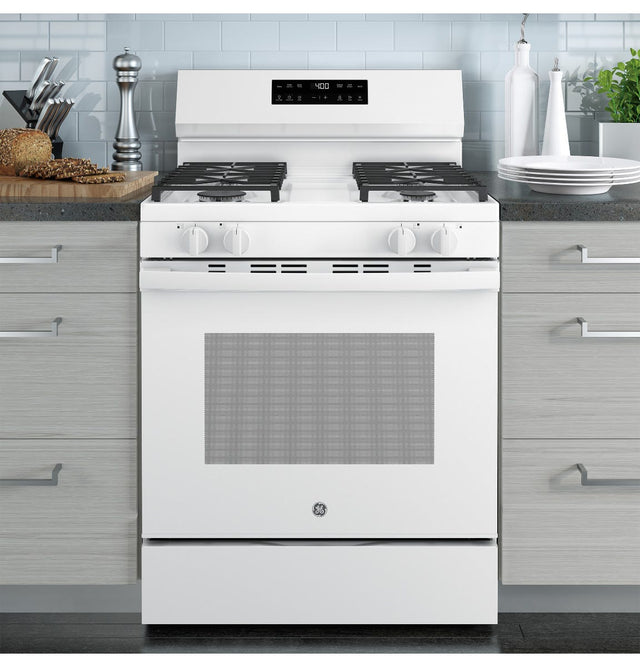 GE® 30" Free-Standing Gas Range GGF400PVWW