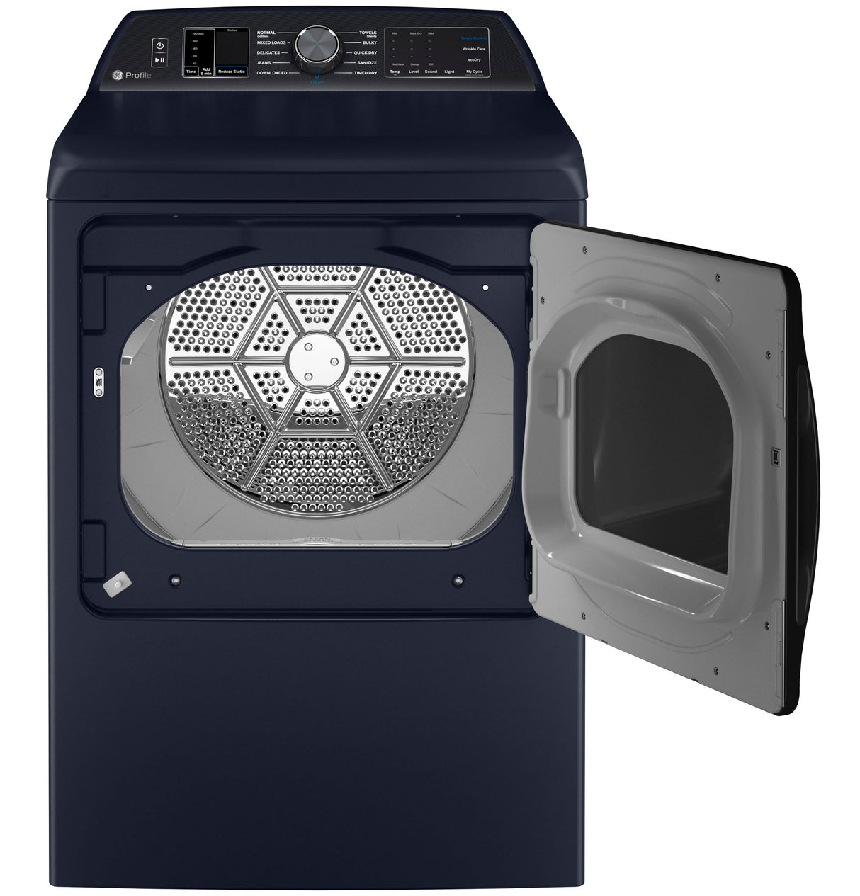 GE Profile™ ENERGY STAR® 7.3 cu. ft. Capacity Smart Electric Dryer with Steam and Washer Link PTD80EBPTRS