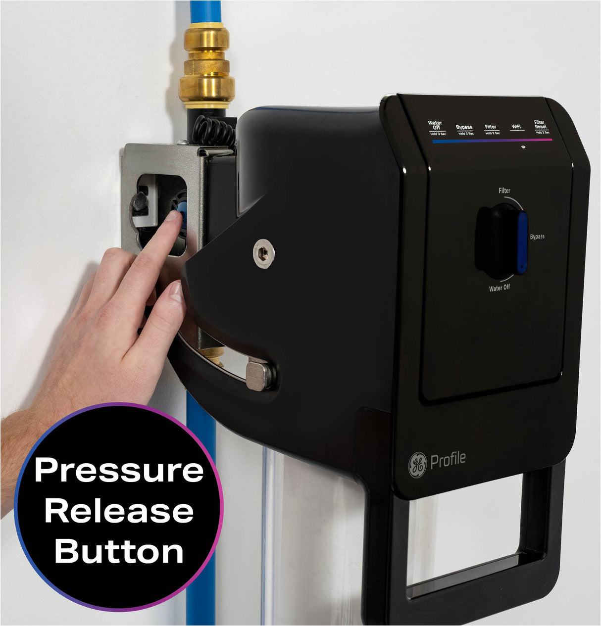 GE Profile™ Smart Water Valve with Integrated Filtration 3/4” Fittings PXWH70Y