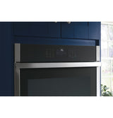 GE® 30" Smart Built-In Self-Clean Convection Double Wall Oven with No Preheat Air Fry JTD5000DVBB