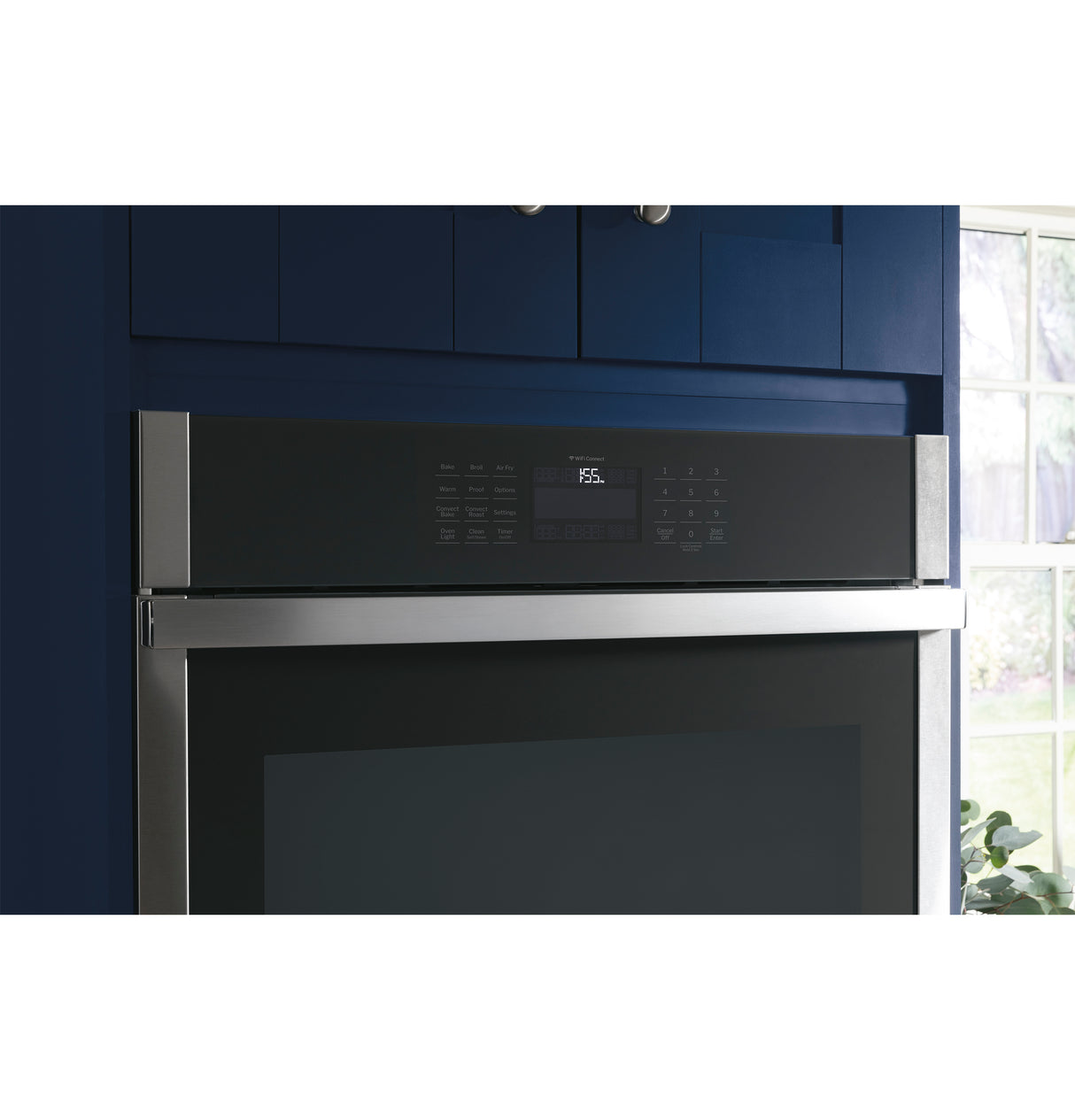 GE 27" Smart Built-In Convection Single Wall Oven with No Preheat Air Fry JKS5000DVBB