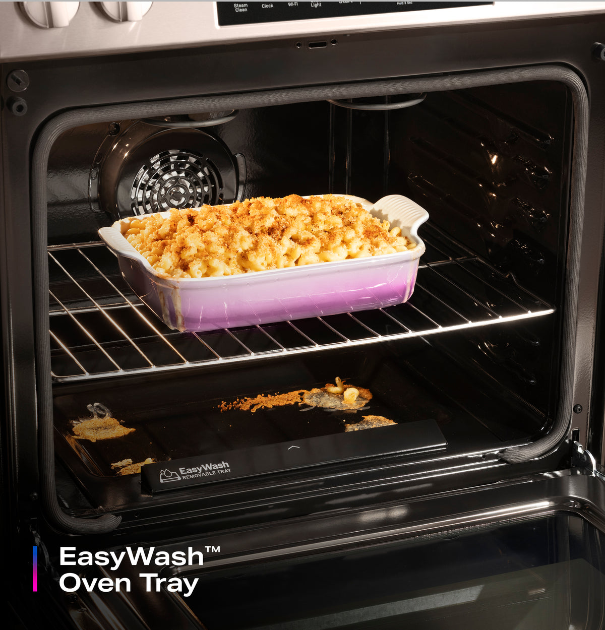 GE Profile™ ENERGY STAR® 30" Smart Slide-In Induction and Convection Range with No Preheat Air Fry and EasyWash™ Oven Tray PHS700AYFS