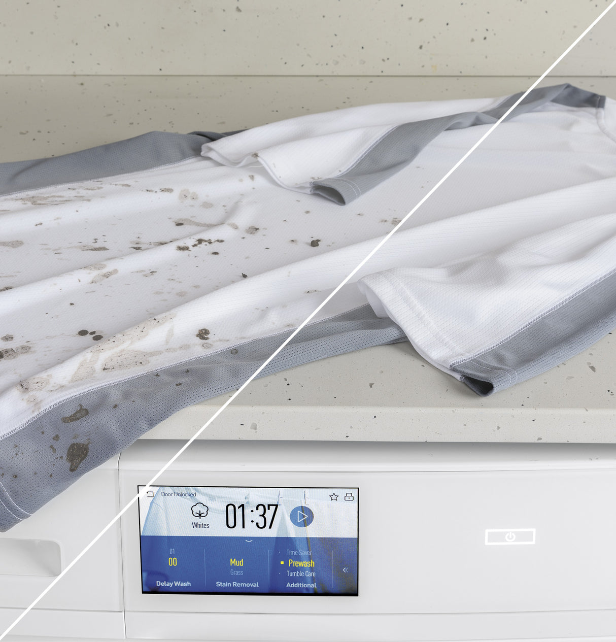 Haier ENERGY STAR® 2.4 Cu. Ft. Smart Frontload Washer QFW150SSNWW (S&D)