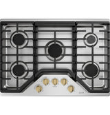 CAFÉ™ 5 Gas Cooktop Knobs - Brushed Brass CXCG1K0PMCG