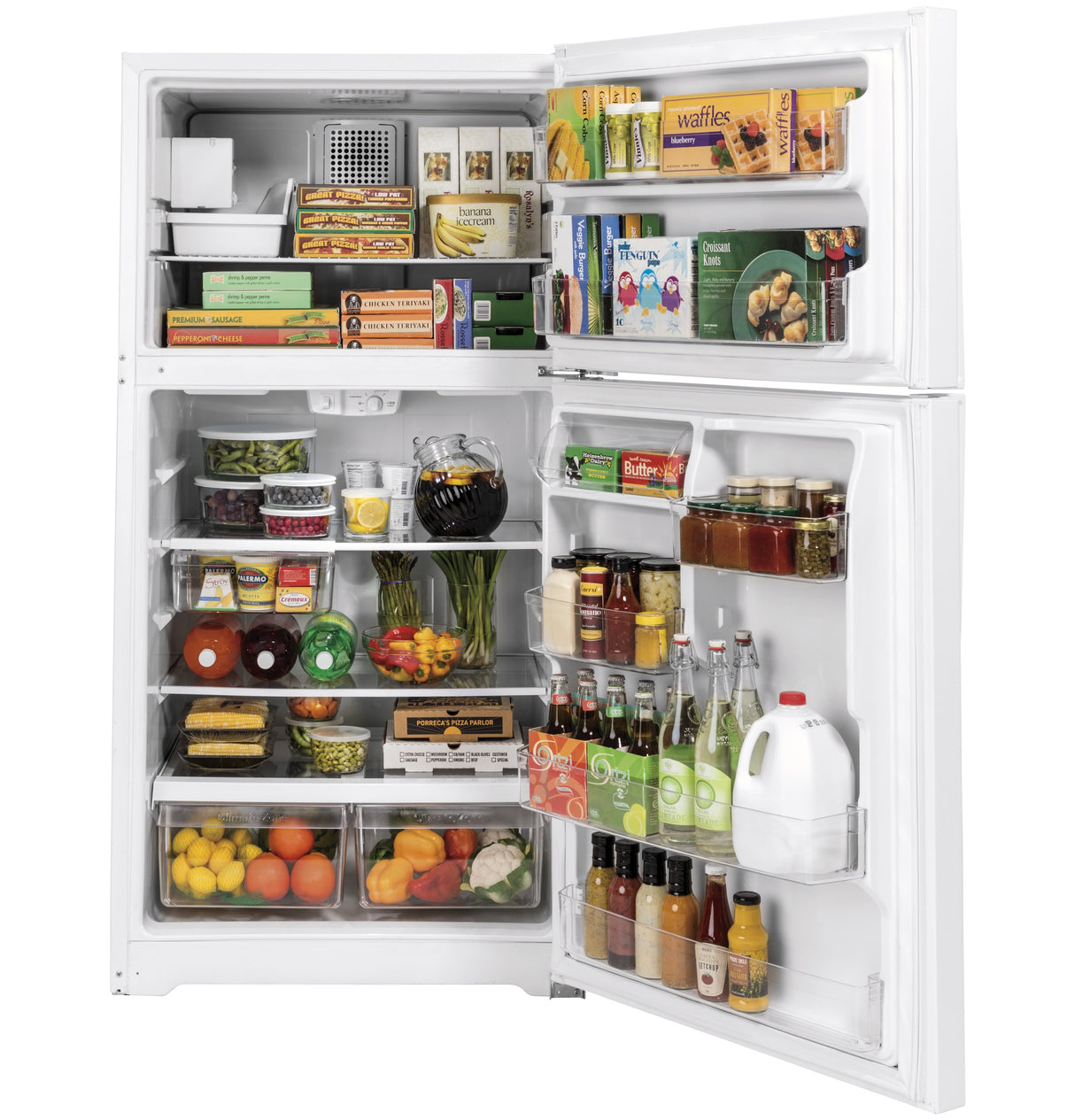 GE® ENERGY STAR® 21.9 Cu. Ft. Top-Freezer Refrigerator GE® ENERGY STAR® GIE22JTNRWW