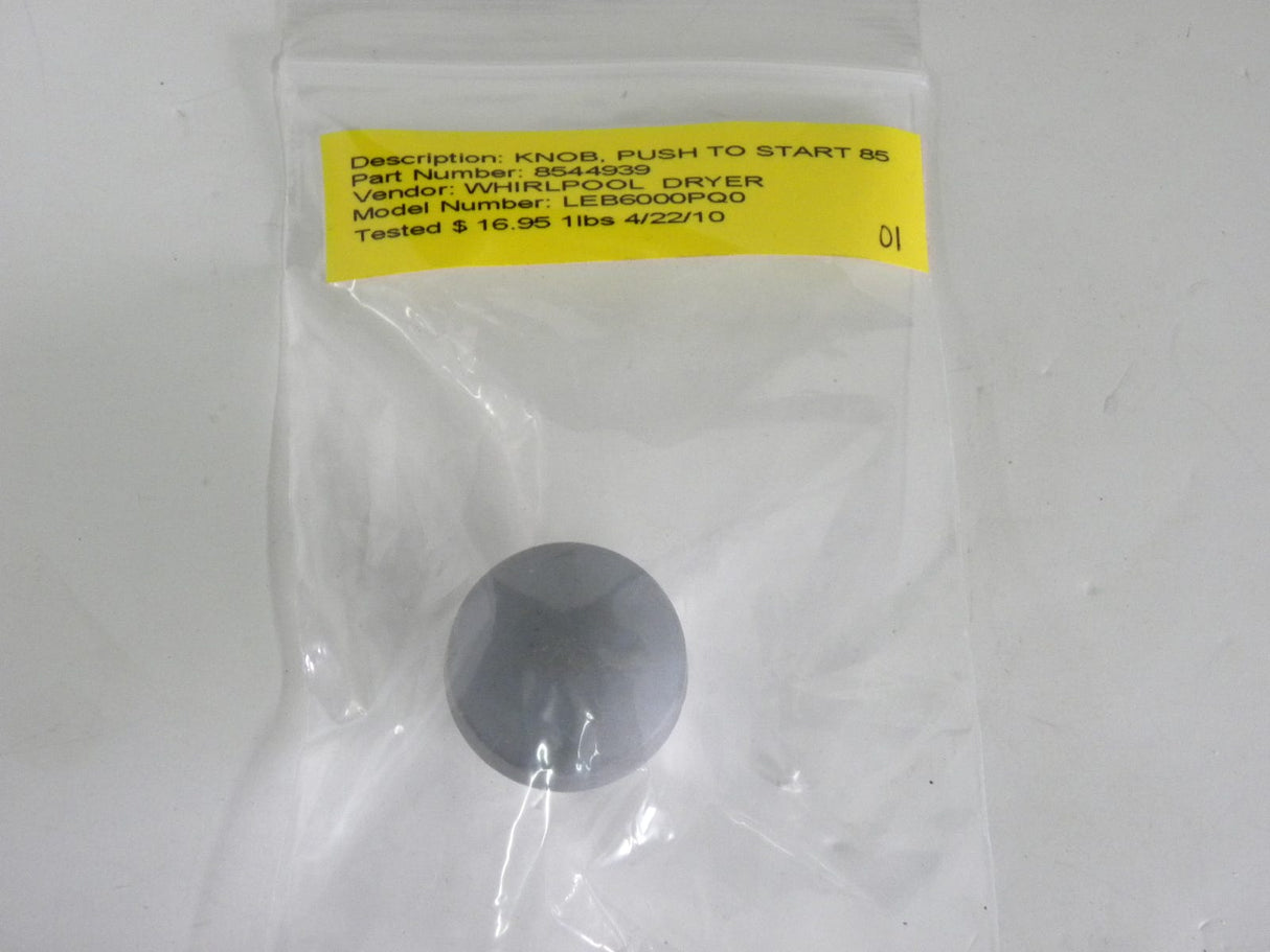 Push To Start Switch Knob 8544939