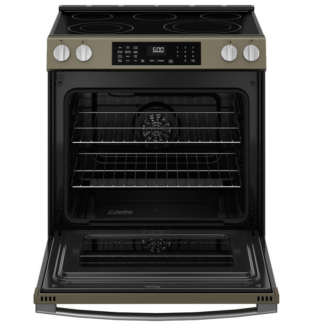 GE® 30" Slide-In Electric Convection Range with No Preheat Air Fry GRS600AVES