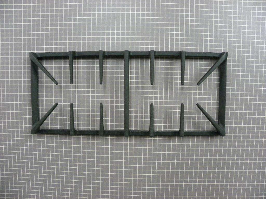 Center Burner Grate (Black) WB31K10218