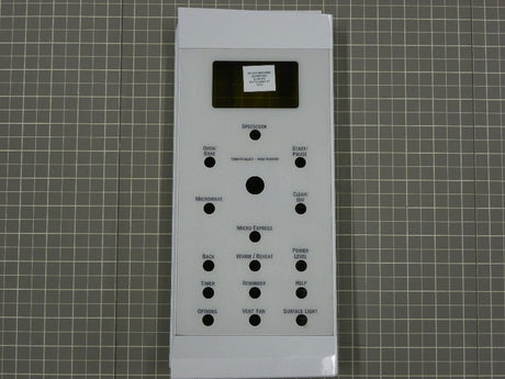 GE Microwave Control Panel (White) WB07X10436