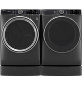 GE Profile™ ENERGY STAR® 7.8 cu. ft. Capacity Smart Front Load Electric Dryer with Steam and Sanitize Cycle PFD95ESPWDS