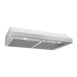 Glacier 36-Inch 300 Max Blower CFM 5 Sones White Range Hood BCSD136WW