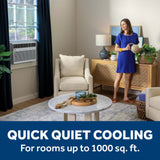 GE® 18,000 BTU Smart Heat/Cool Electronic Window Air Conditioner for Extra-Large Rooms up to 1000 sq. ft. AWGH18WWF