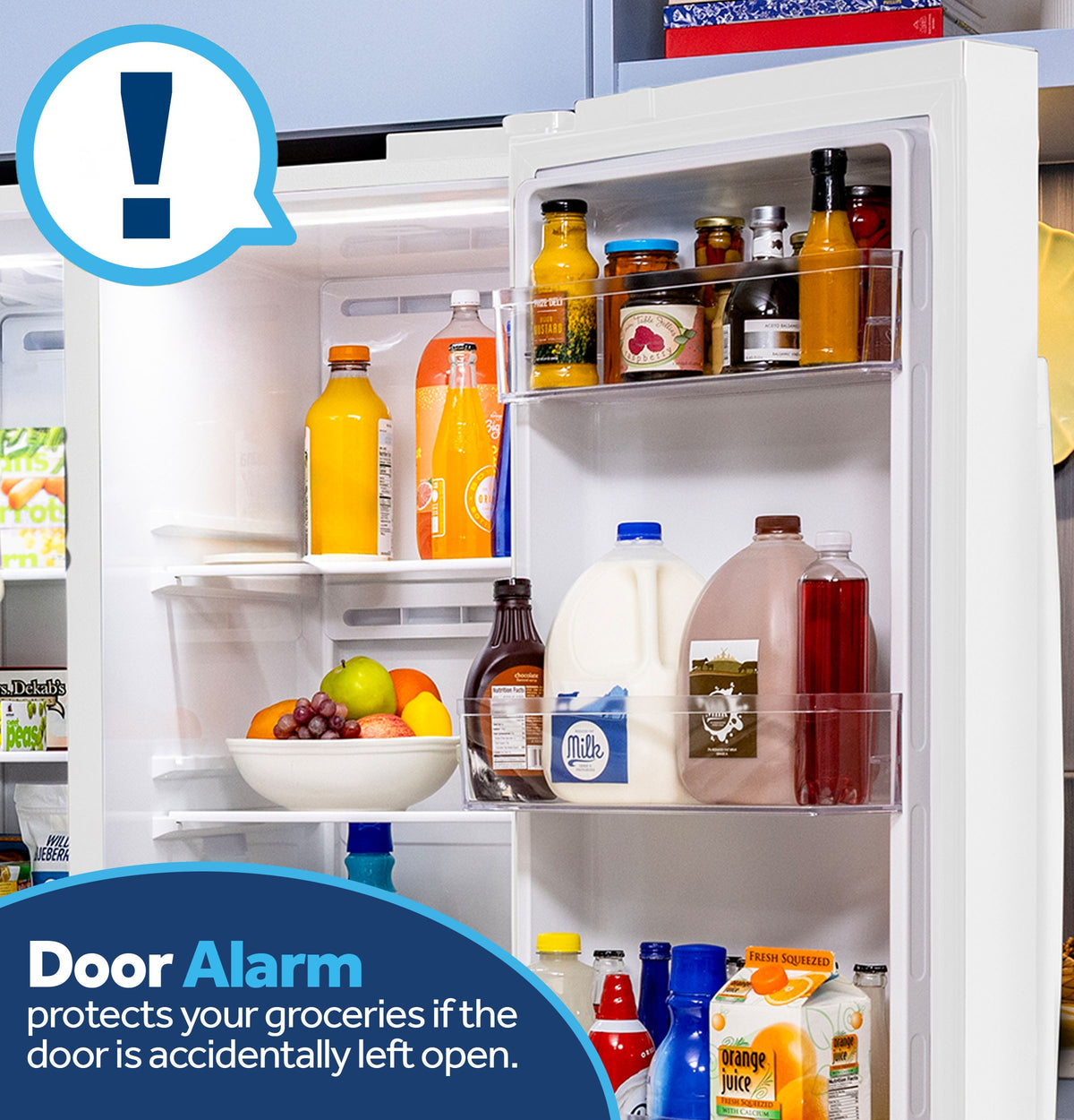 GE 23.6 Cu. Ft. Counter-Depth Side-By-Side Refrigerator with Extra Tall Dispenser and In-Door Icemaker GZS24NGYWW