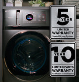 GE Profile 4.8 cu. ft. Capacity UltraFast Combo with Ventless Heat Pump Technology Washer/Dryer PFQ97HSPVDS