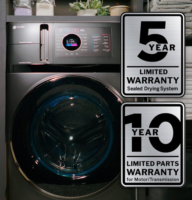 GE Profile 4.8 cu. ft. Capacity UltraFast Combo with Ventless Heat Pump Technology Washer/Dryer PFQ97HSPVDS