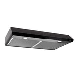 Broan 30-Inch 300 Max Blower CFM 5.0 Sones Black Range Hood BKSH130BL