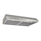 Broan 30-Inch 300 Max Blower CFM 5.0 Sones Stainless Steel Range Hood BKSH130SS