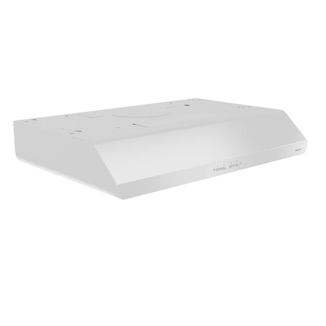 Broan 30-Inch 300 Max Blower CFM 5.0 Sones White Range Hood BKSH130WW