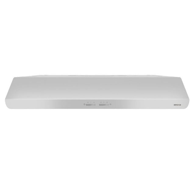 Broan 30-Inch 300 Max Blower CFM 5.0 Sones White Range Hood BKSH130WW