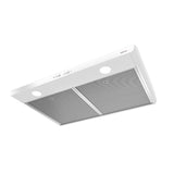 Broan 30-Inch 300 Max Blower CFM 5.0 Sones White Range Hood BKSH130WW