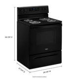 Whirlpool 4.8 cu. ft. electric range with Keep Warm setting WFC150M0JB